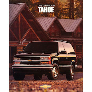 GM New Car Sales Brochure of the 1995 Chevrolet Tahoe SUV GMT400
