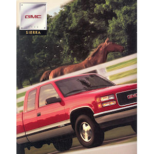 GM New Car Brochure of 1998 GMC Sierra Fullsize Pickups in english