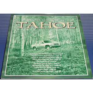 GM New Car Sales Brochure of the 2000 Chevrolet Tahoe SUV GMT820