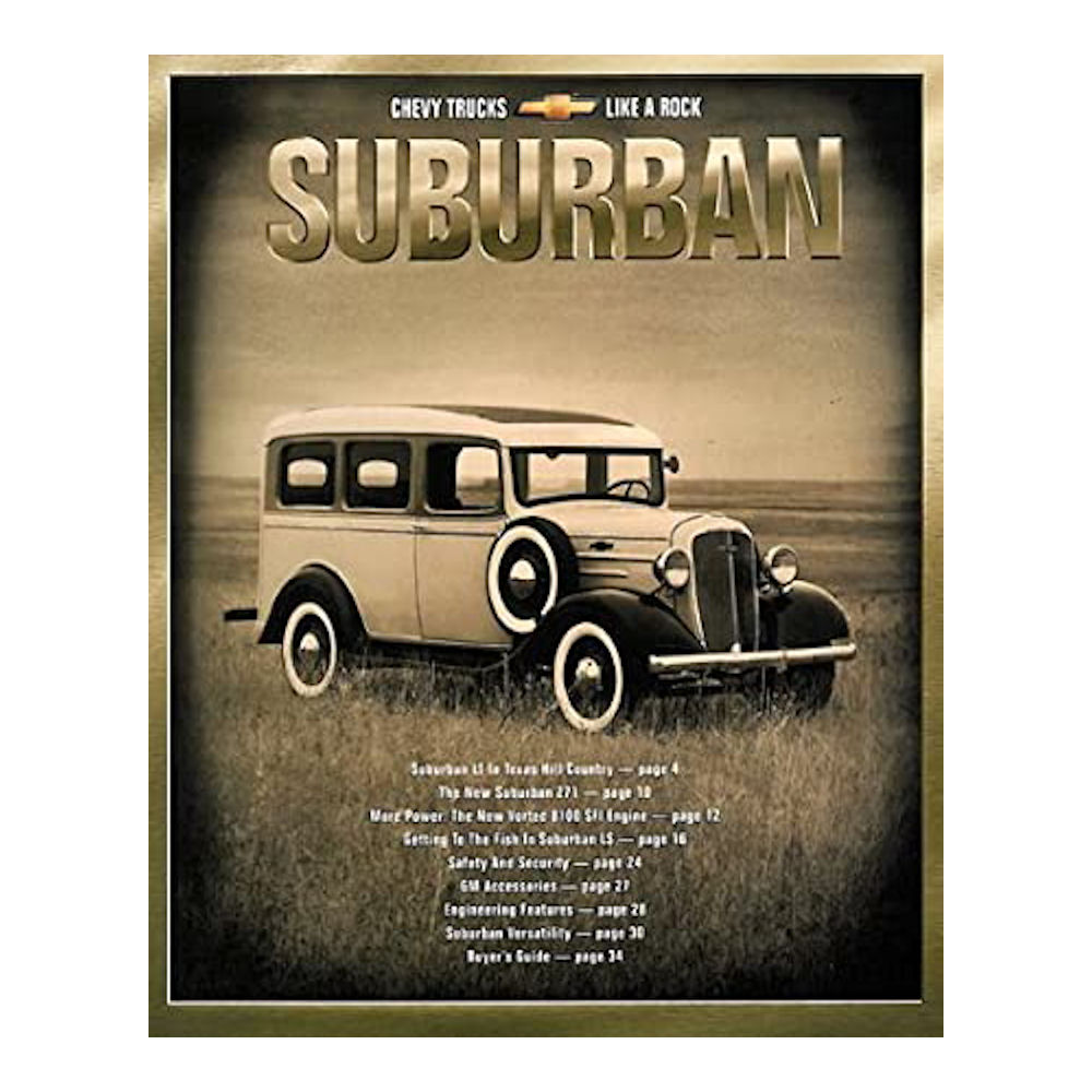Sales Brochure - 2001 Chevy Suburban SUV (english)