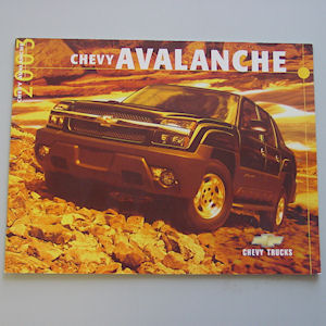 New Car Sales Brochure of the 2003 Chevrolet Avalanche 