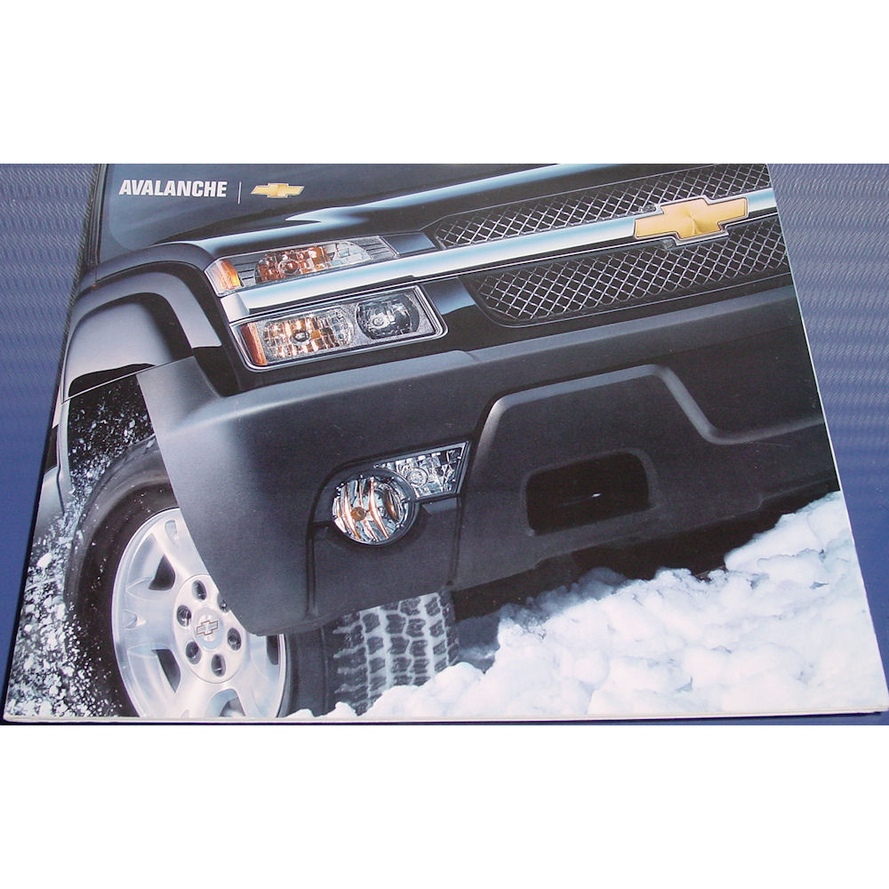 New Car Sales Brochure of the 2004 Chevrolet Avalanche (GMT800)
