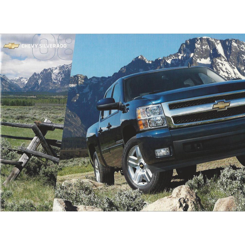 2008 Chevrolet Chevy Silverado Truck Dealer Sales Brochure Catalog Canada 