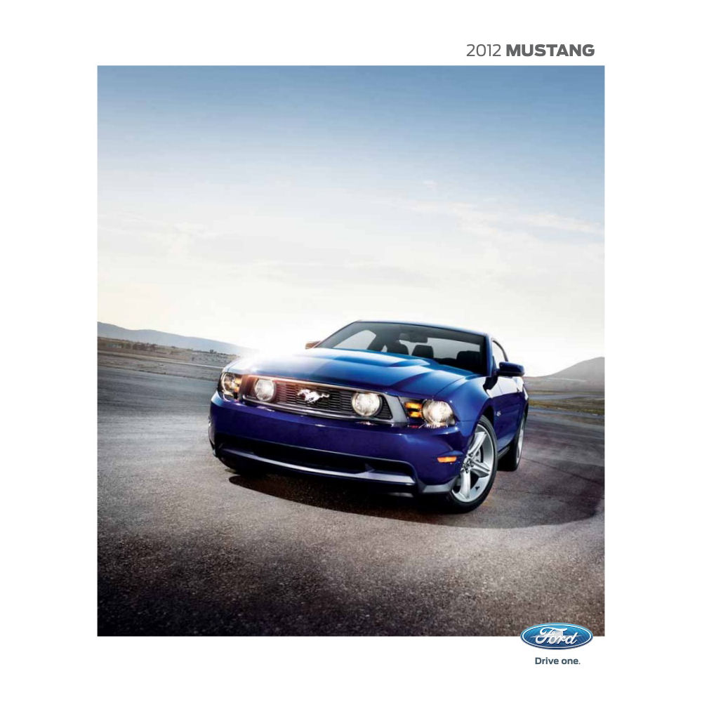 Sales Brochure - 2012 Ford Mustang (english)
