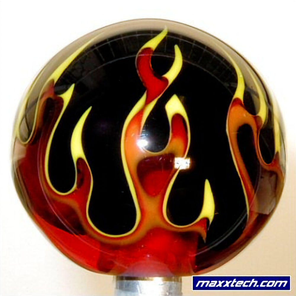Schaltknauf Flameball Multi (LED/rot) 79-14 Ford Mustang