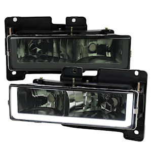 Verchromte Halogen-Scheinwerfer mit LED f�r 1988-1999 C