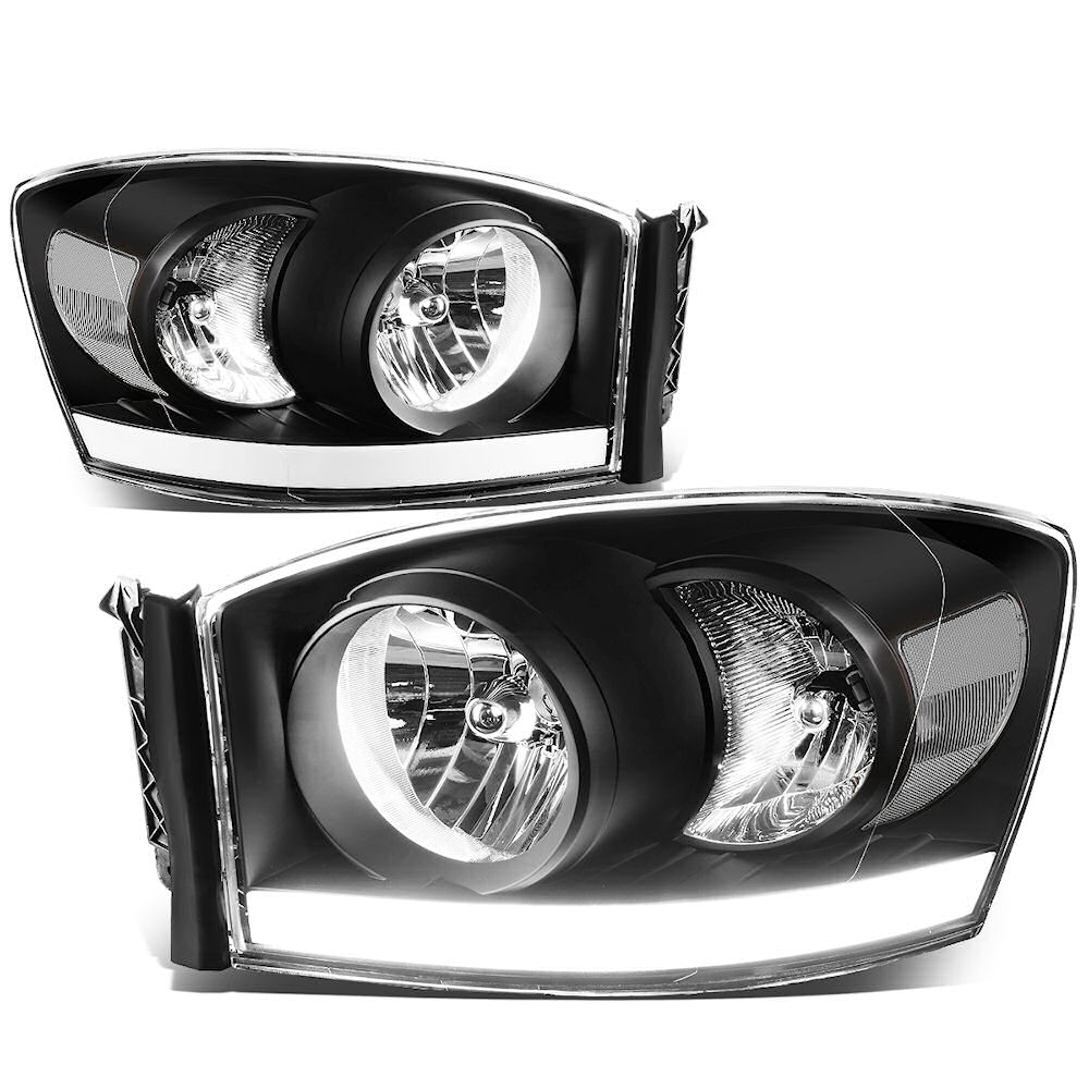 Scheinwerfer Halogen (schwarz) 06-08 Dodge RAM