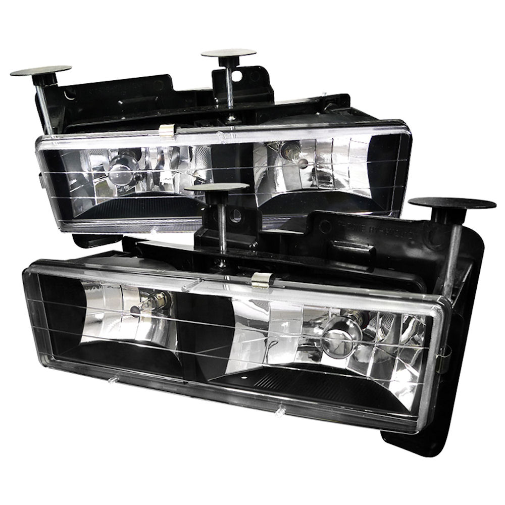 Scheinwerfer Halogen (schwarz) 88-99 GM Trucks SUV