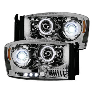 Recon CCFL-Scheinwerfer (Chrom) für 2006-2008 Dodge RAM Recon CCFL-Scheinwerfer (Chrom) für 2006-2008 Dodge RAM