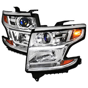 Chrom Projektor-Scheinwerfer mit LED für 2015-20 Chevrolet Tahoe Chrom Projektor-Scheinwerfer mit LED für 2015-20 Chevrolet Tahoe