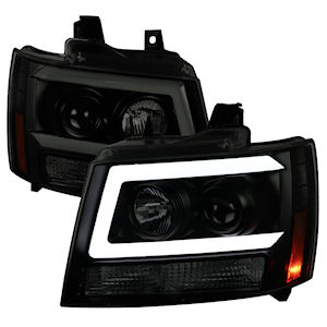 Schwarze Projektor-Scheinwerfer mit LED für 2007-2014 Chevrolet Tahoe Schwarze Projektor-Scheinwerfer mit LED für 2007-2014 Chevrolet Tahoe