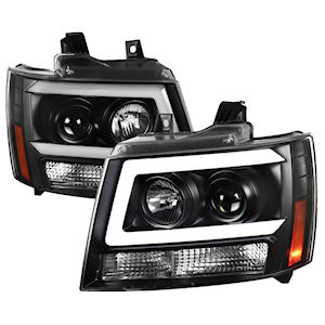 Schwarze Projektor-Scheinwerfer mit LED für 2007-2014 Chevrolet Tahoe Schwarze Projektor-Scheinwerfer mit LED für 2007-2014 Chevrolet Tahoe