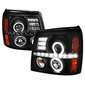 Schwarze Projektor-Scheinwerfer von Spec-D für 2002-2006 Cadillac Escalade Schwarze Projektor-Scheinwerfer von Spec-D für 2002-2006 Cadillac Escalade