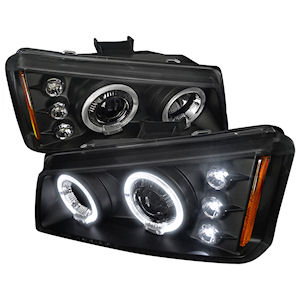 Schwarze Projektor-Scheinwerfer mit LED für 2003-06 Chevrolet Silverado Schwarze Projektor-Scheinwerfer mit LED für 2003-06 Chevrolet Silverado
