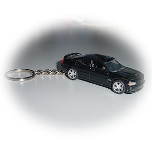 Dodge Charger SRT8 Schl�sselanh�nger Modellauto Schwarz 1/64 