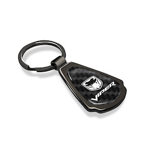 Schl�sselanh�nger Gunmetal mit Karbon f�r Dodge Viper