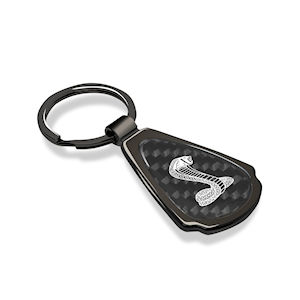 Schlüsselanhänger Gunmetal mit Karbon für Shelby GT500 Schlüsselanhänger Gunmetal mit Karbon für Shelby GT500