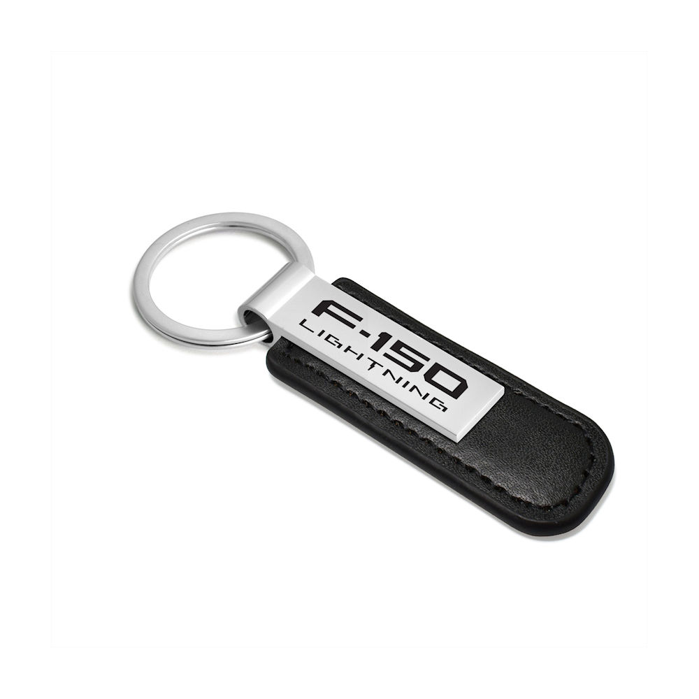 Schl�sselanh�nger - Metall/Leder (schwarz) F150 Lightning