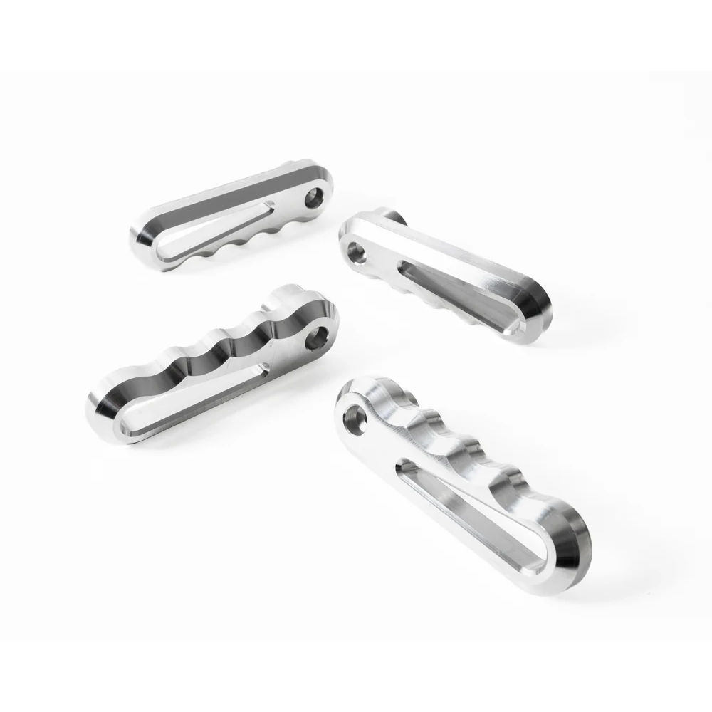 Seat Levers Billet 4x (silver) 95-99 GM Trucks/SUV
