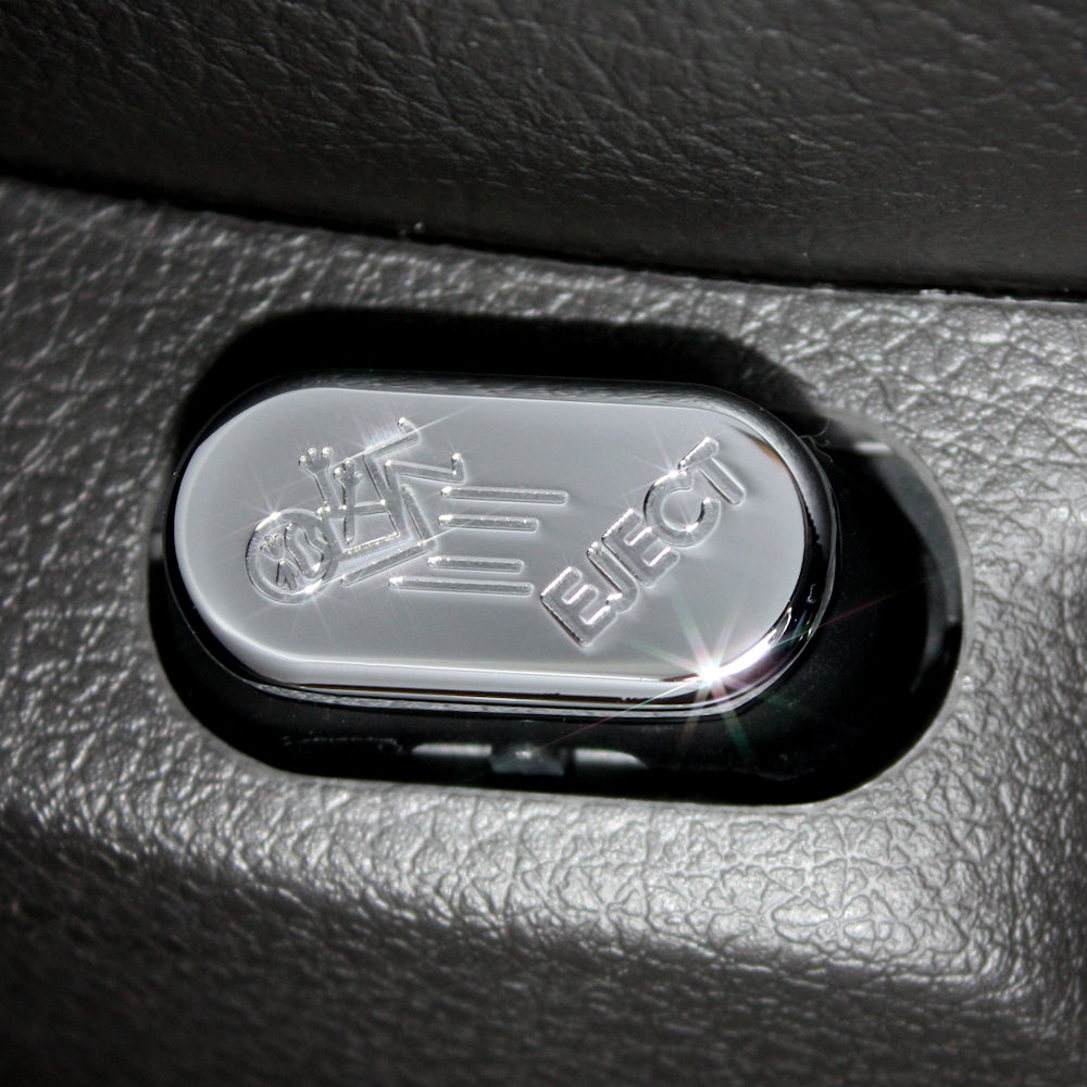Seat Lumbar Adjust Button Eject (Chrome) 05-14 Ford Mustang