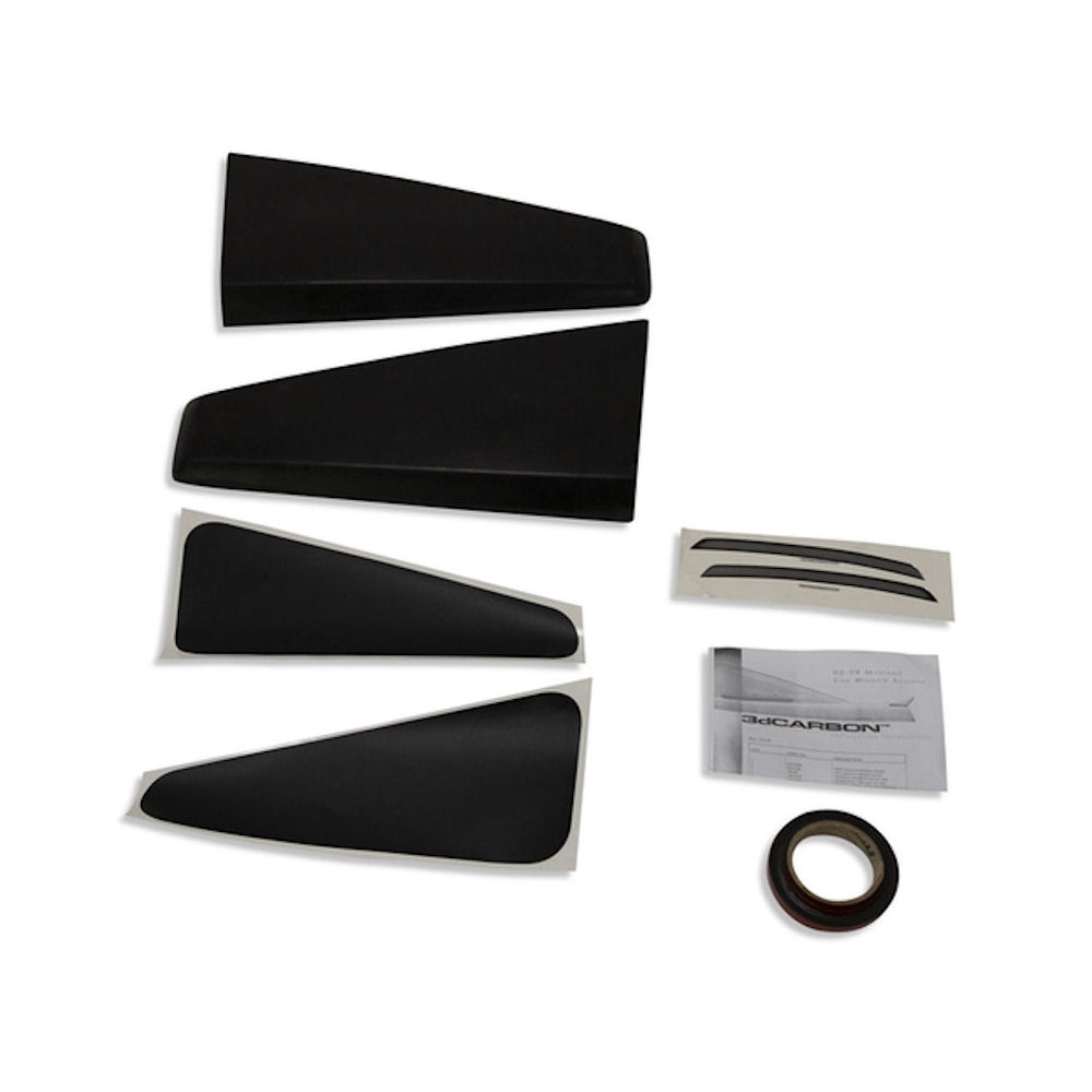 Seitenscheiben-Covers (Scoops) 05-09 Ford Mustang