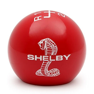 Shelby 6-Speed Shifter Ball red for 15-23 Ford Mustang