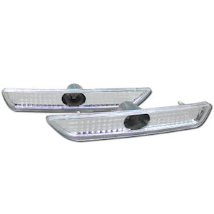 Clear Sidemarker Lights (Front) for 10-14 Ford Mustang