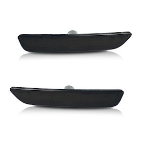 Black Sidemarker Lights (Front) for 10-14 Ford Mustang