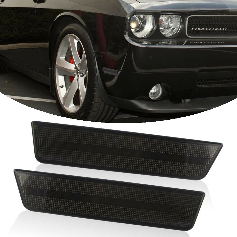 Side Marker Lights Front (tinted) 08-14 Dodge Challenger
