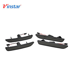 Vinstar LED Sidemarker Lights Smoke for 2010-14 Mustang