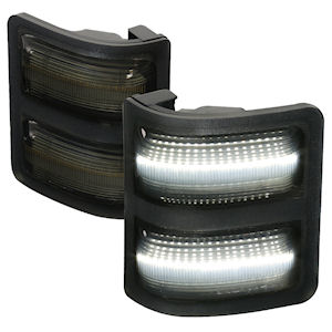 Black LED Turn Signals for Door Mirrors for 2009-2014 Ford F250 Super Duty