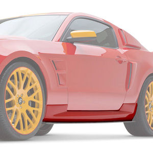 3D Carbon Boy Racer Side Rockers 2010-14 Ford Mustang