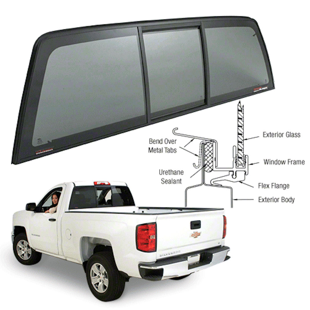Sliding Window Rear Power (Solar) 14-18 GM Trucks