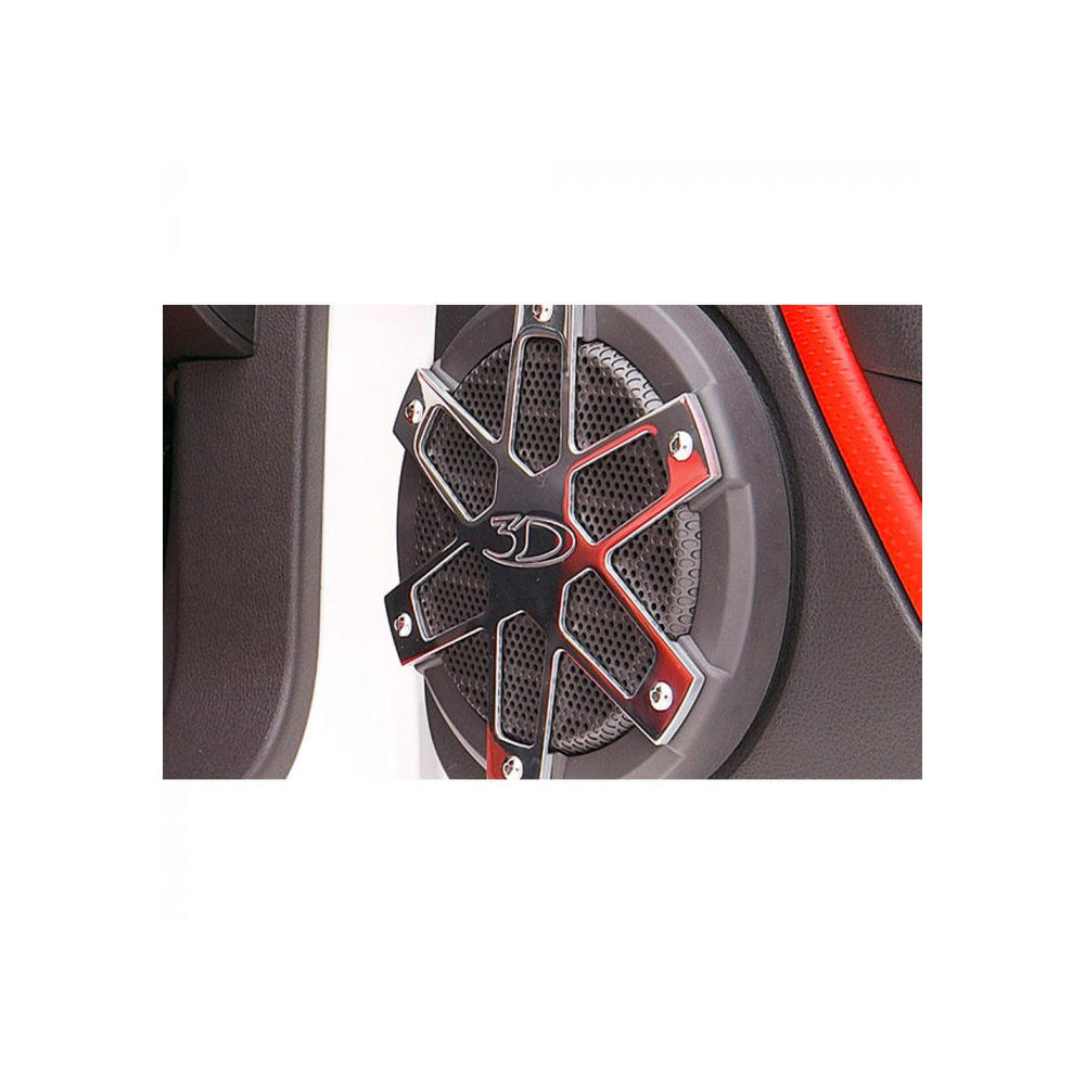Speaker Covers Front (polished) 05-09 Ford Mustang