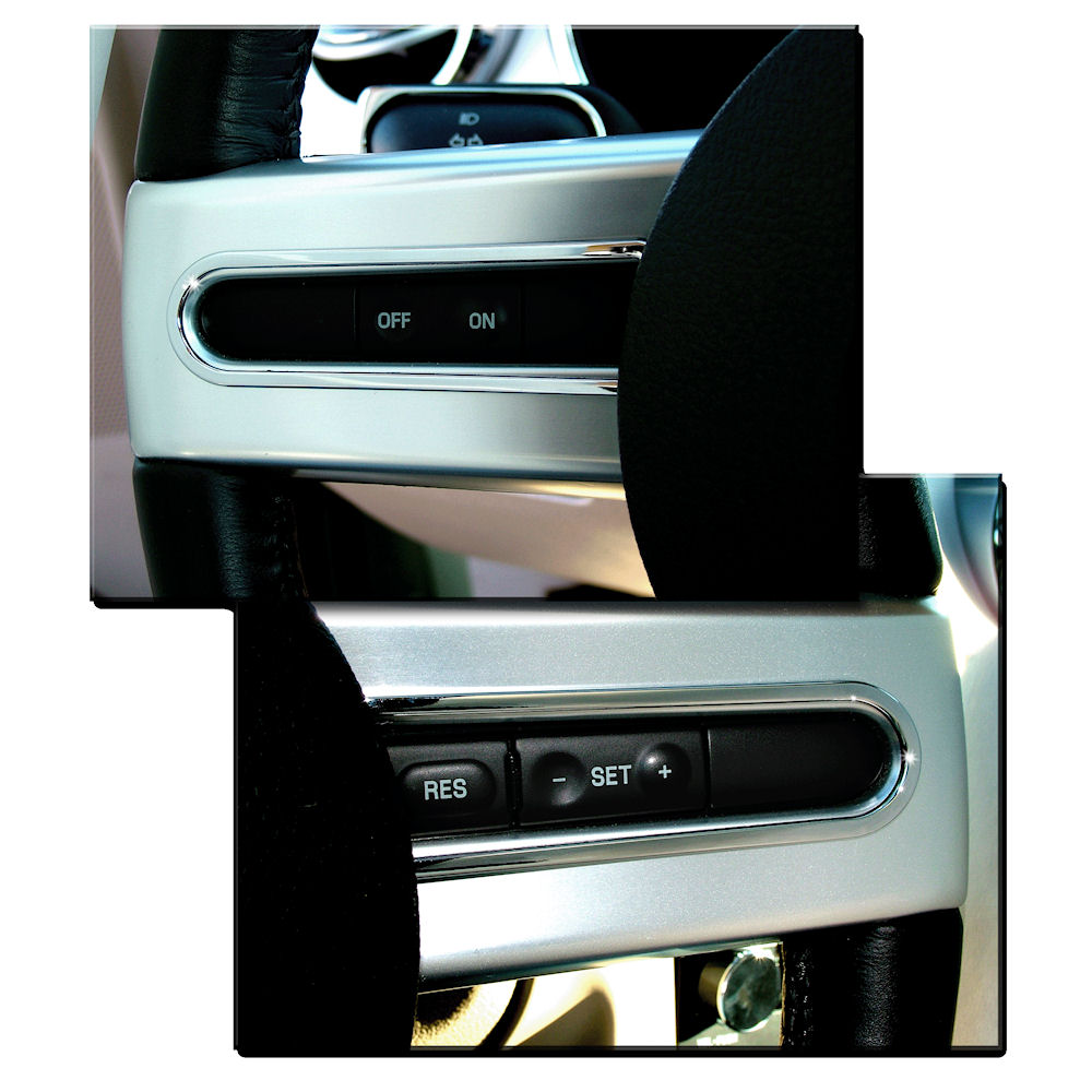 Steering Button Highlights (Chrome) 05-09 Ford Mustang