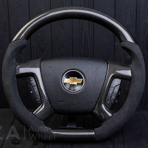 AZA Alcantara/Carbon Steering Wheel 07-13 GM Silverado