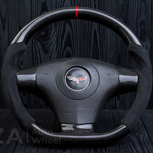 AZA Leather Steering Wheel for 2006-2011 Chevy Corvette