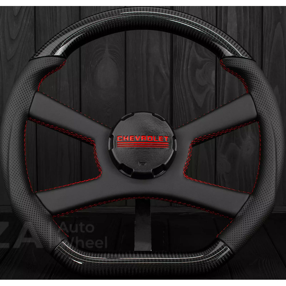 Steering Wheel (Leather/Carbon) 88-94 GM Trucks/SUV