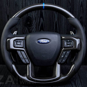 AZA Leather/Carbon Steering Wheel for 2015-20 Ford F150