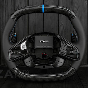 AZA Leather/Carbon Steering Wheel for 2020-24 Corvette