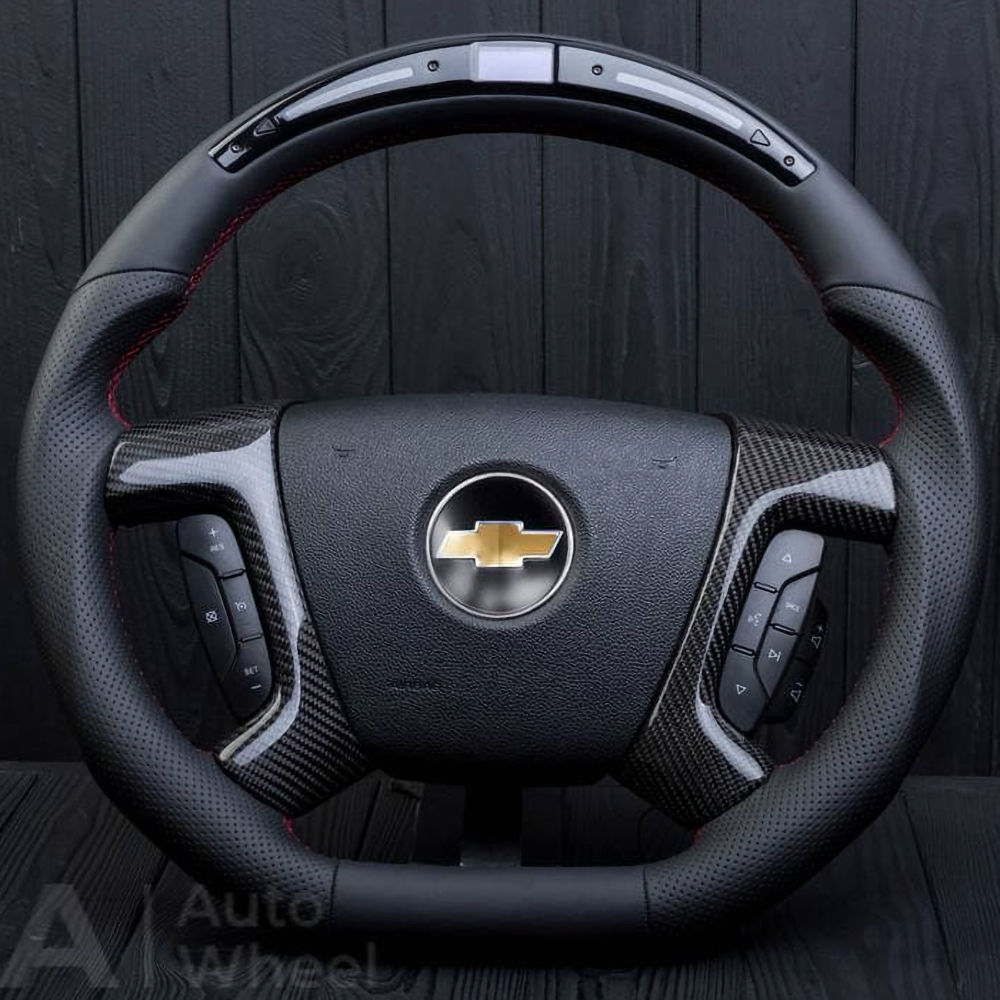 Steering Wheel (Leather/Carbon/Display) 07-13 Chevy Silverado