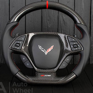 AZA Leather/Carbon Steering Wheel for 2014-19 Corvette