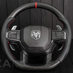 AZA Leather Steering Wheel for 2021-2024 Dodge RAM TRX