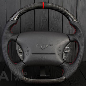 AZA Leather Steering Wheel for 1994-2004 Ford Mustang