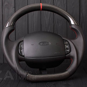 AZA Leather Steering Wheel for 1997-2004 Ford F150/F250