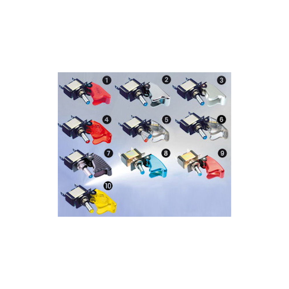 Switch - Kill Switch LED blue (Chrome Cover) universal