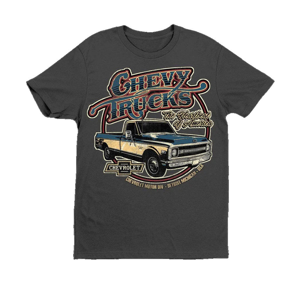 T-Shirt - 1970 Chevy Trucks (L) grau