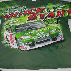 Green Nascar Dale Earnhardt Junior 88 T-Shirt from Chev