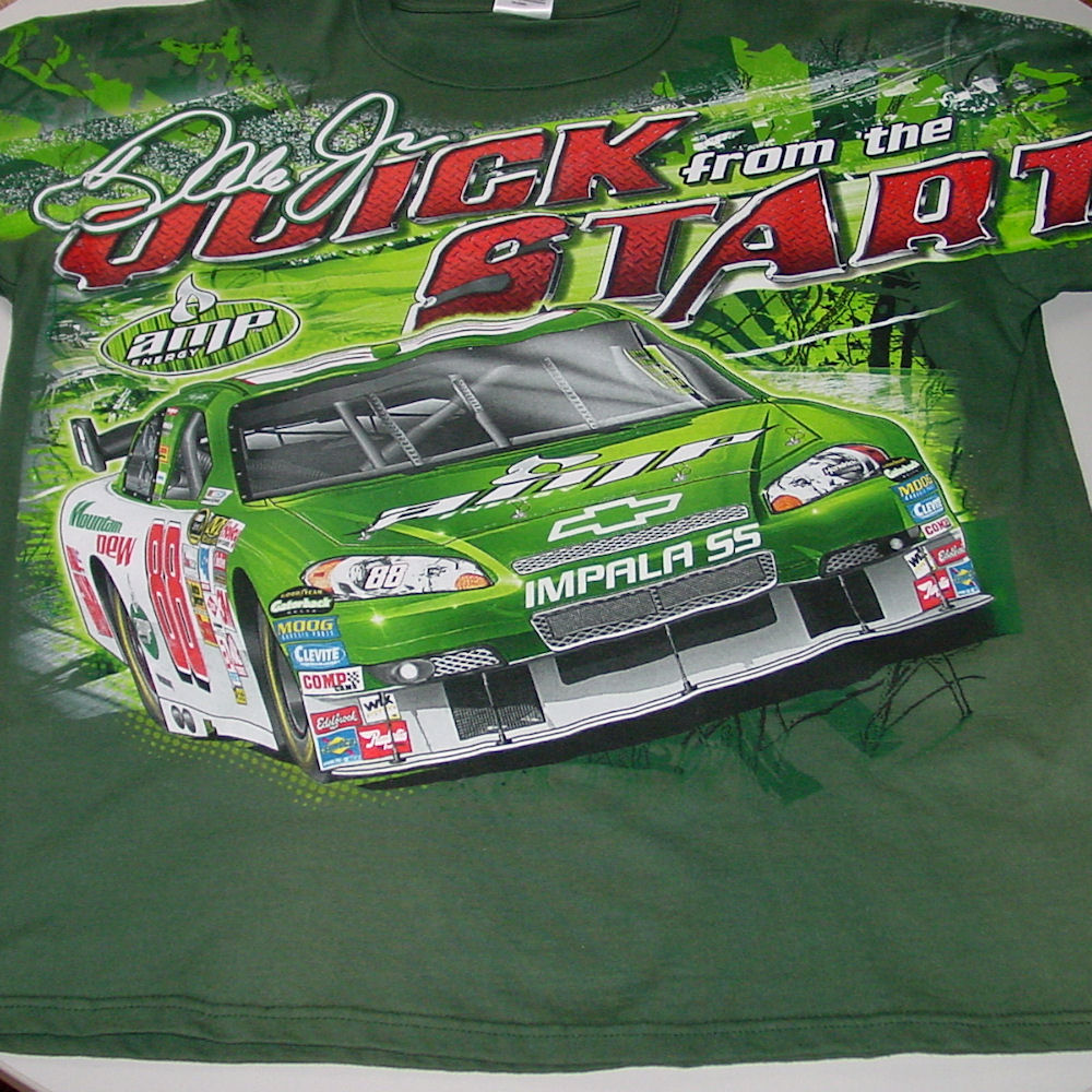 T-Shirt - 2008 Dale Earnhardt Junior 88 (XL) gr�n