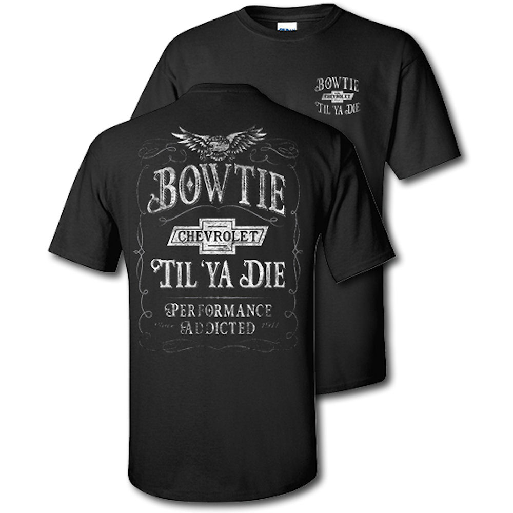 T-Shirt - Chevrolet Bowtie Till Ya Die (L) schwarz